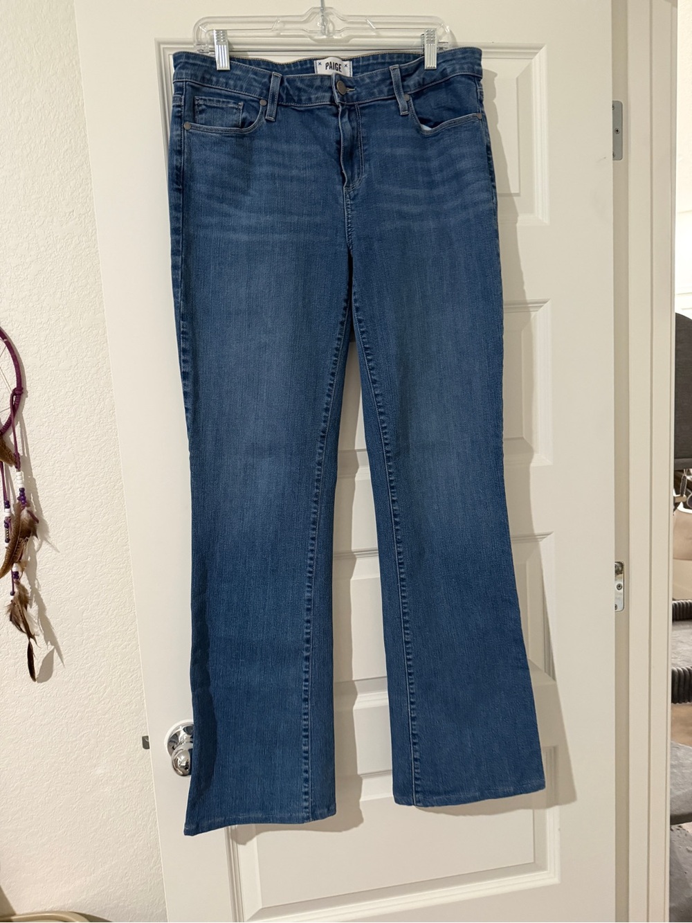 PAIGE Medium Blue Skyline Jeans